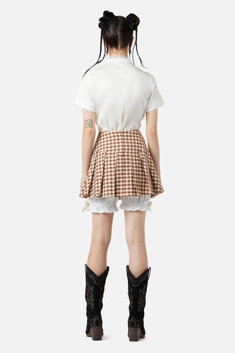 Jupe-short vichy de saloon-2